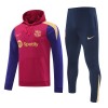 Barcelona Hoodie Training Sweatshirts 2024-25 Rote Für Herren